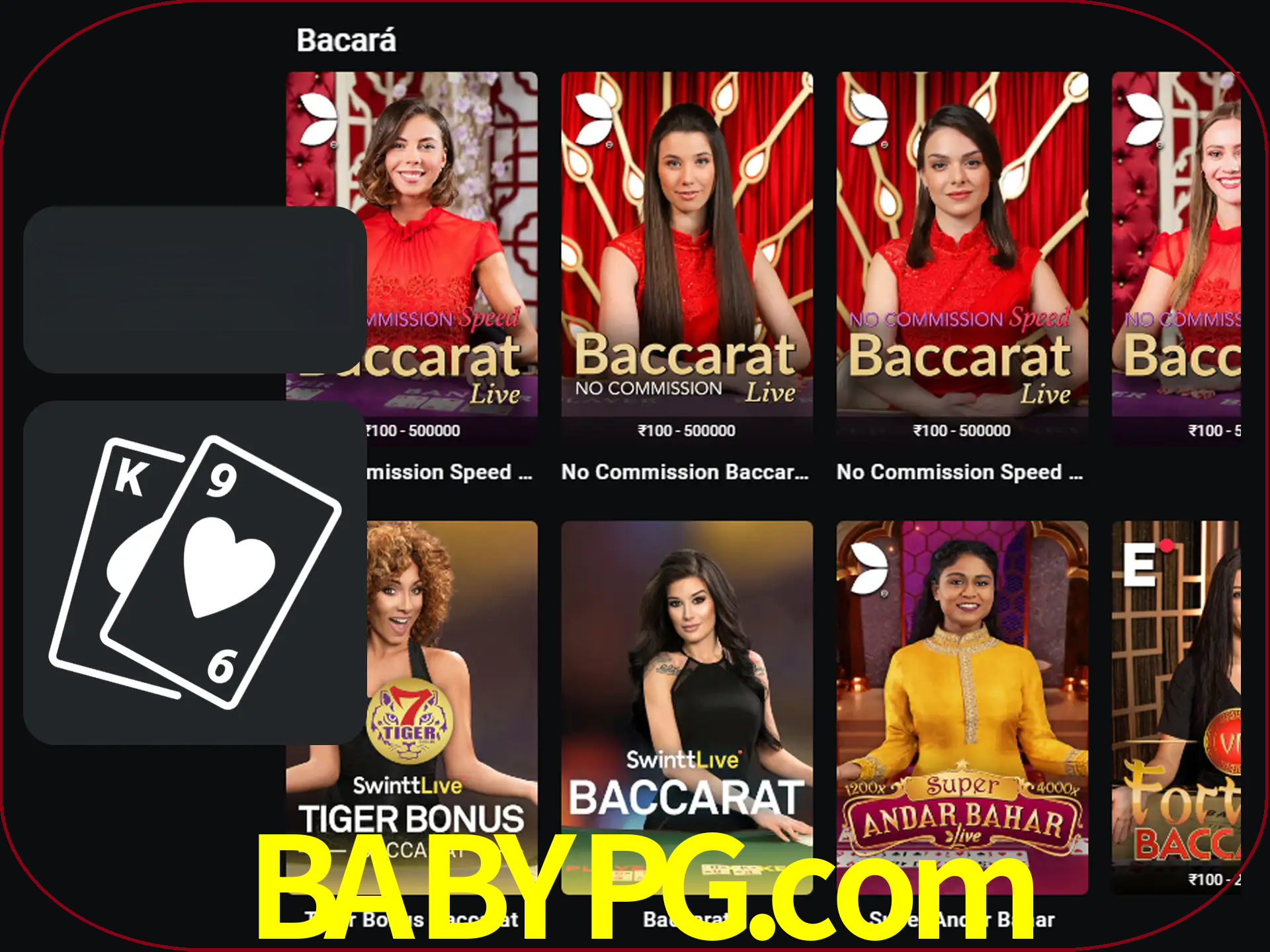 Ganhe muito dinheiro jogando jogos de bacará.