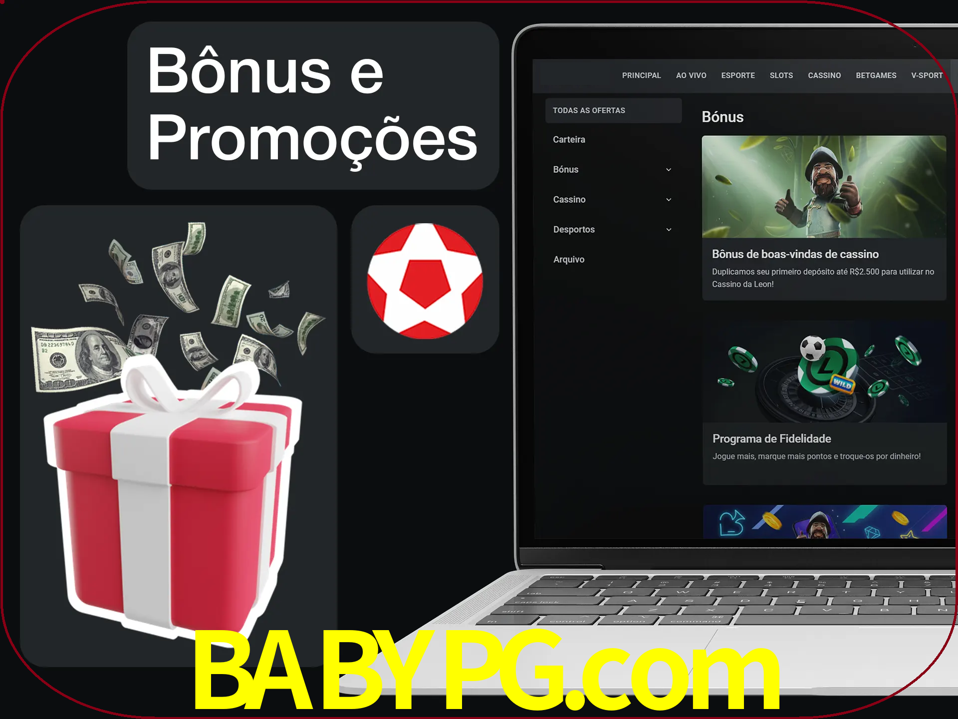 Verifique se há novos bônus e promoções.