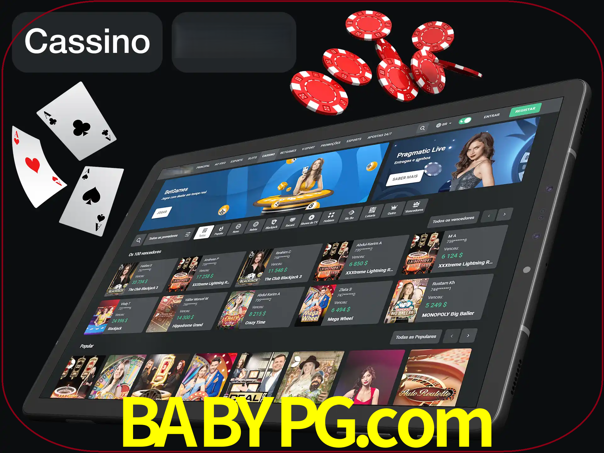 Jogue vários jogos de cassino em nosso cassino.